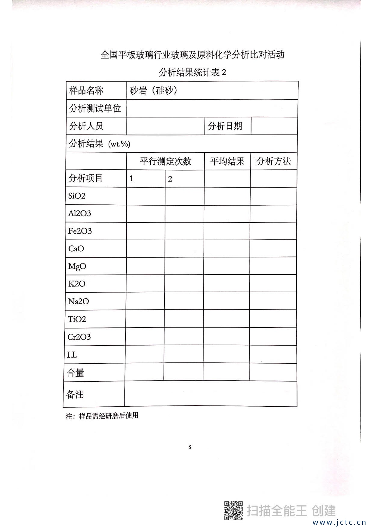 關(guān)于開(kāi)展第二屆全國(guó)平板玻璃行業(yè)原料化學(xué)分析對(duì)比活動(dòng)的通知_5.jpg